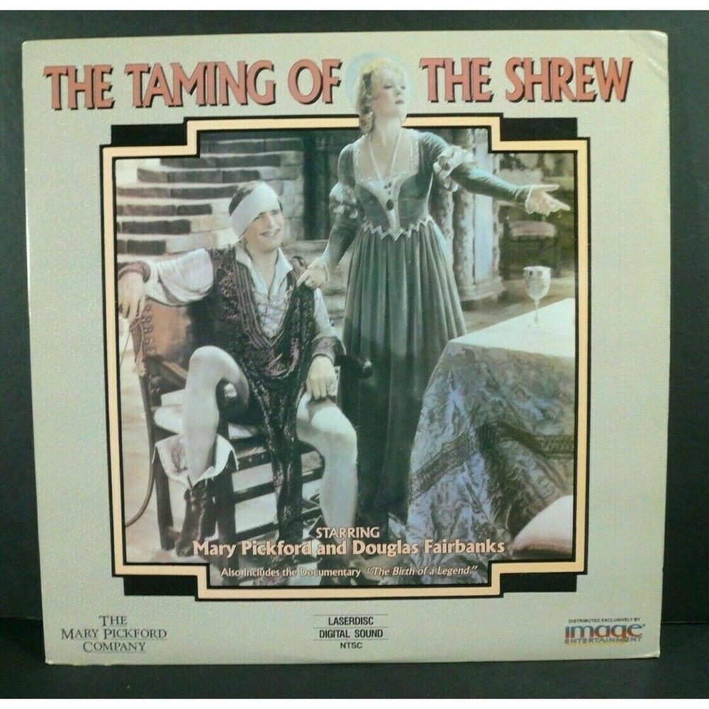 The Taming Of The Shrew - Laser Disc - Mary Pickford, Douglas Fairbanks 1929
